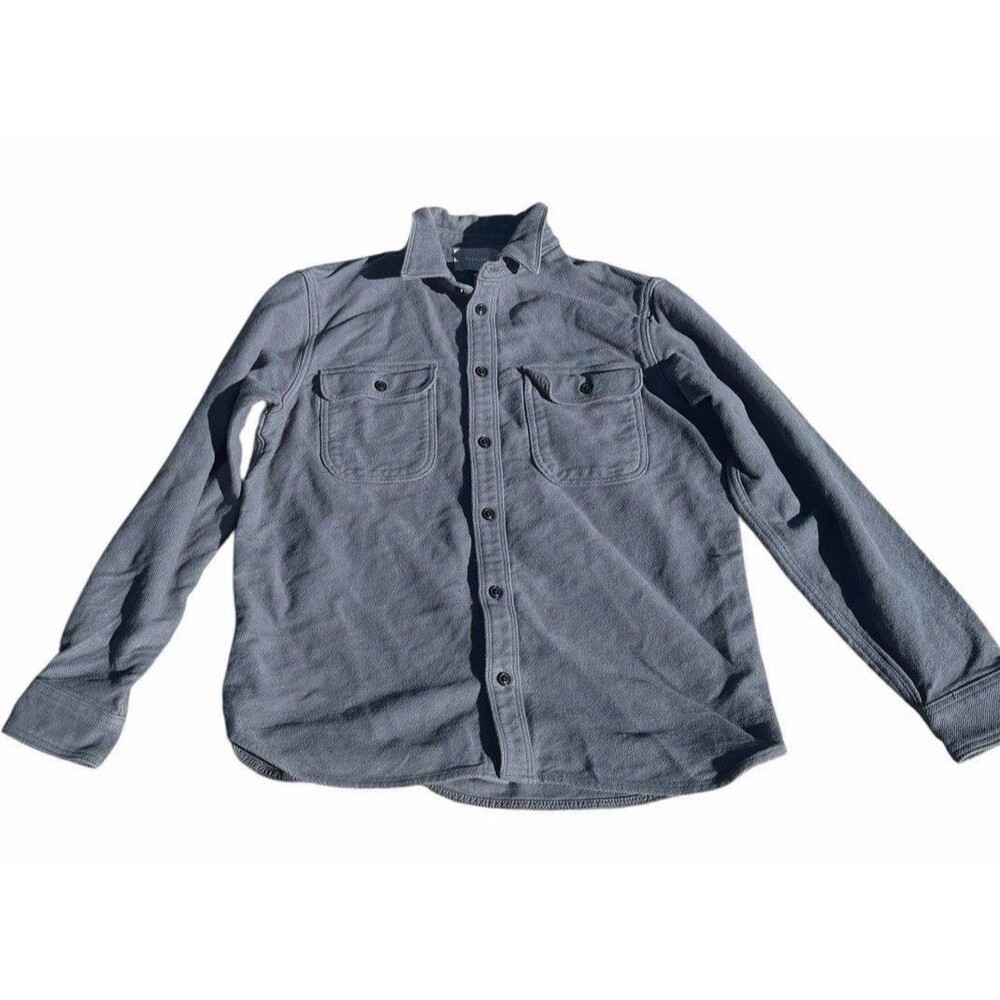 Everlane Oversized Shirt Jacket Shacket Gray Button Up Women’s Large Fall winter